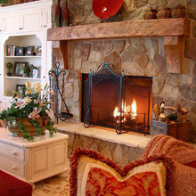fireplace in great room