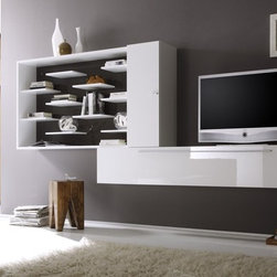Modern Wall Unit TV Media Entertainment Center Jazz Composition 3 - $1,083.00 - Entertainment Centers And Tv Stands