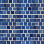 Tilesbay - Hawaiian Blue 1x1 Staggered Glass Mosaic Tile, Sample - The deep ocean around Hawaii is known for its dark blue hues and twinkle under the sun and moon. Our Hawaiian Blue swimming pool tiles allow you to recreate the look in your pool and spa. For a coordinated design, use this mesh-backed pool tile for outdoor kitchen backsplashes, showers, accent walls, and fountains. These tiles are suitable for both residential and commercial properties.