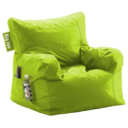 Contemporary Bean Bag Chairs Comfort Research Big Joe Dorm Chair, Spicy Lime