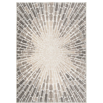 Palmetto Living by Orian Mystical Starburst Ivory Area Rug, 9'x13'