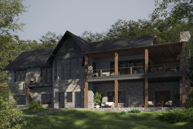 Example of an exterior home design in Other