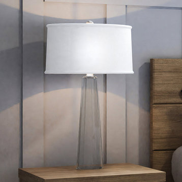 Glam Table Lamp 18''W x 18''D x 32''H, Clear Finish