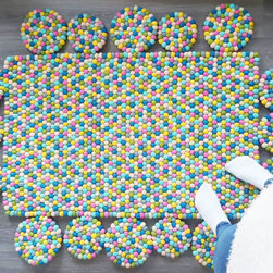 Felt Ball Garlands and Rugs - Children's Rugs