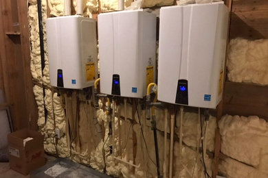 Water heating tankless and traditional tank style