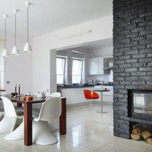 BLACK FIREPLACE