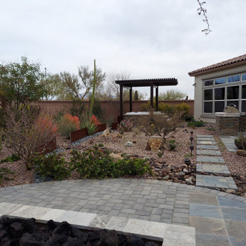 Modern Backyard Landscape - Mesa, AZ