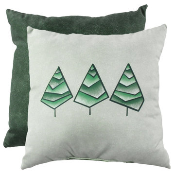 Three Trees Winter Decorative Pillow