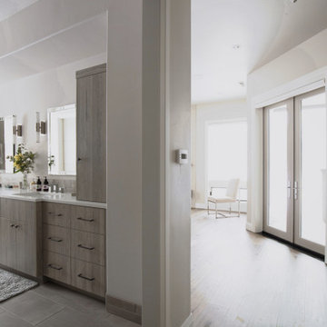 Primary Bath Double Vanity with Tower Storage - Bend, OR