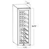 AKDY 20-Bottle Touch Panel Single Zone Wood Shelves Freestanding Wine Cooler
