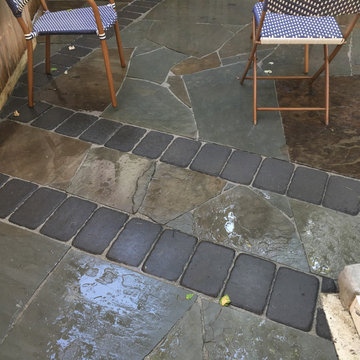 Somerville irregular flagstone patio