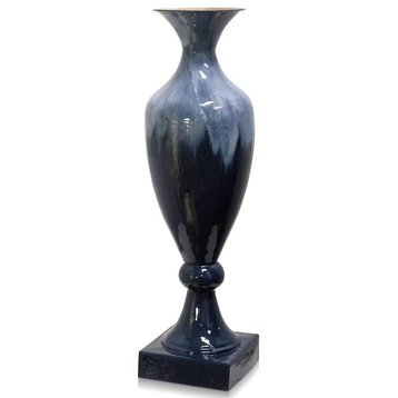 Fizi Enamel Vase, White Glazed
