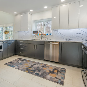 Modern Kitchen & Powder Room Design Moneta, VA