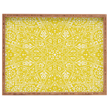 Deny Designs Aimee St Hill Amirah Yellow Rectangular Tray