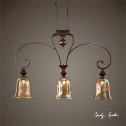 Uttermost Elba 3 Light Island Chandelier - Chandeliers
