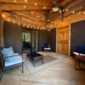 Airbnb Cabin Composting Toilet in New Hampshire