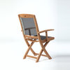 Teak & Textilene Folding Armchair Colorado