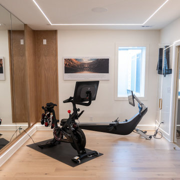 Luxury Basement Remodel with Custom Bar, Wine Display & Wellness Retreat