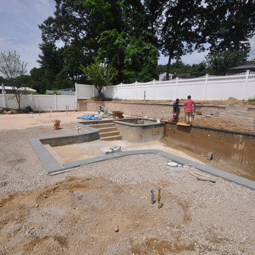 Backyard Design & Installation with Gunite Pool Kings Park NY 11754