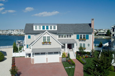 Inspiration for a coastal exterior home remodel in Philadelphia