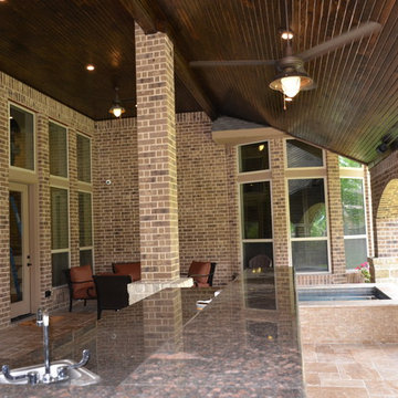 PATIO COVER - CUSTOM SPA - OUTDOOR KITCHEN - OUTDOOR RESTROOM