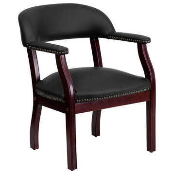 Bonded Leather Side Chair B-Z105-LF-0005-BK-LEA-GG