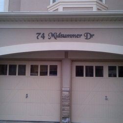 Custom Script Address Signs - House Numbers