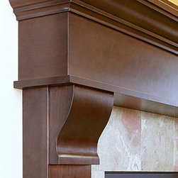 Classic Corbel Fireplace Surround - Showplace Cabinets - Kitchen Cabinetry