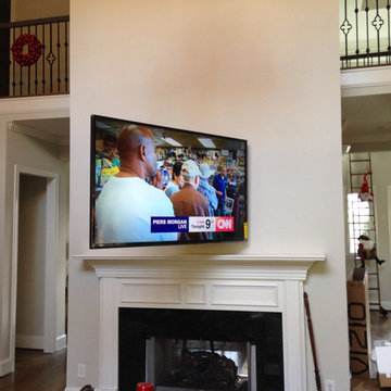 Residential 80" TV Installation on Swivel Mount