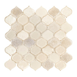 Droplet &ndash; Champagne &ndash; 10.375 x 10.25 &ndash; (10123) - Mosaic Tile - Jeffrey Court - Mosaic Tile