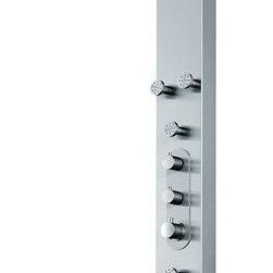 Vigo VG08001 Nolita Stainless Steel Shower Panel and 6 Body Spray Jets - Shower Doors