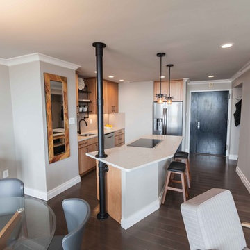 Warm Modern Meets Sophisticated Industrial