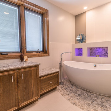 Project 2025-3 Golden Valley Transitional Master Bathroom Remodel with Spa Feel