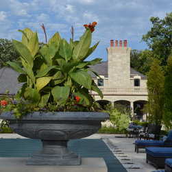 Solid Stone Planters and Urns - Garden Statues And Yard Art