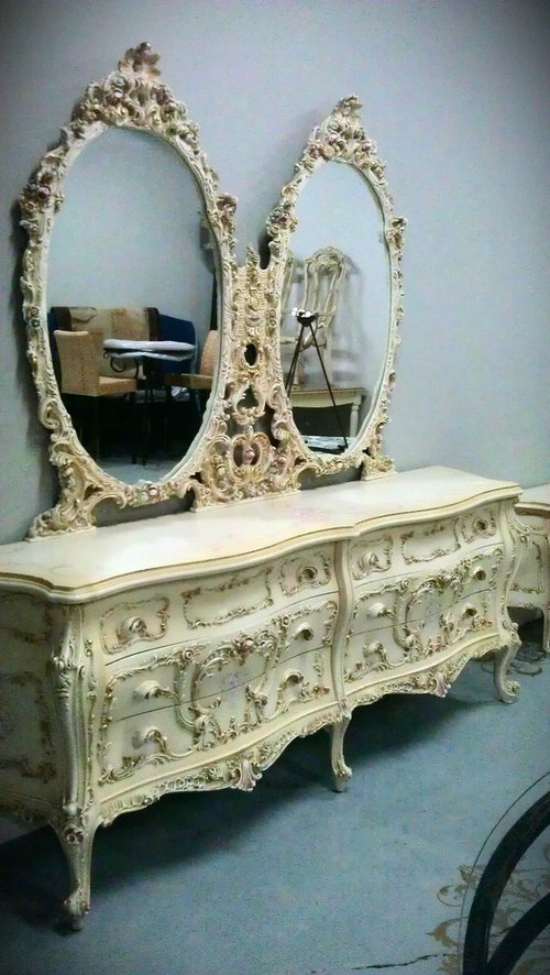 what do i do with this gaudy rococo bedroom set? help