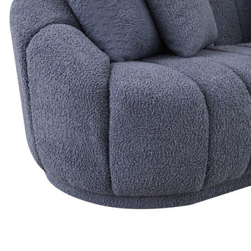 Dark Grey Boucle Sofa Forrester