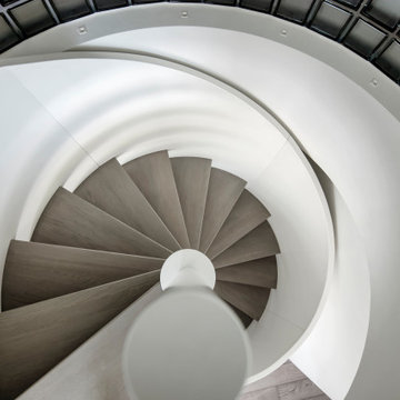 View down spiral staircase