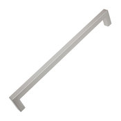 8-3/4" Center Solid 9-1/2" Long Square Bar Handle Pull, Satin Nickel