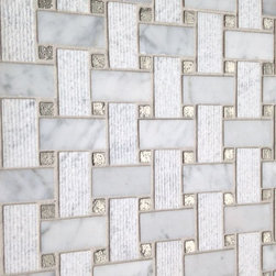 Carrara Basketweave with Silver Dot - Products