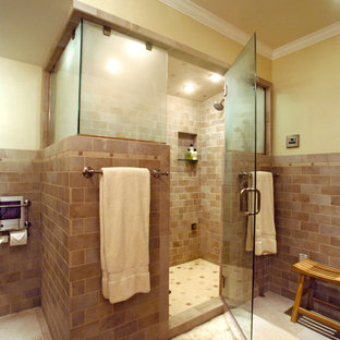 Bäder mit Sauna und Granit-Waschbecken/Waschtisch Ideen, Design