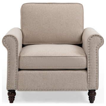 Gewnee Modern Upholstered Accent Chair Armchair