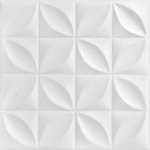 Decorative Ceiling Tiles - Perceptions Styrofoam Ceiling Tile 20 in x 20 in - #R103, Pack of 48, Ultra Pure White - Styrofoam ceiling tiles provide a versatile and cost-effective solution to elevate the visual appeal of any room. Crafted for both aesthetics and practicality, our tiles offer an ideal remedy for concealing popcorn ceilings, unsightly water stains, or uninspiring ceiling surfaces. Transform your home with the elegance of Decorative Ceiling Tiles, making a lasting impact that enhances both style and functionality. Discover the perfect balance of affordability and sophistication with our Styrofoam ceiling tiles.