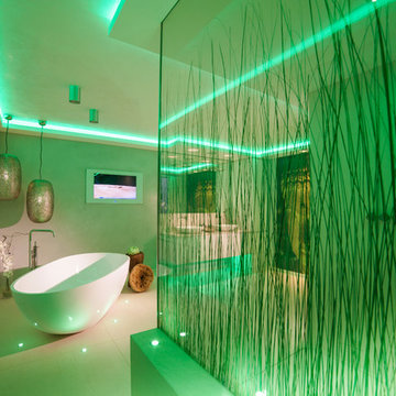 Spadesign mit freistehender Badewanne