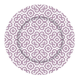 Purple Violet Mosaic Charger Plate - Charger Plates