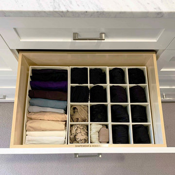 Functional And Organized Walk-In Closet And Pantry