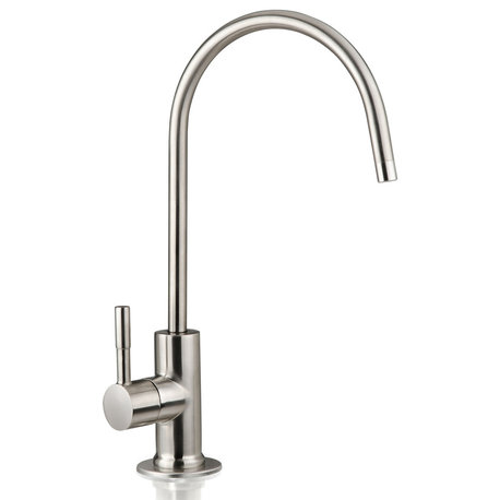 Lead-Free Heavy Duty Solid Brass Drinking Water Filter Faucet, Brushed Nickel