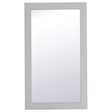 Aqua Rectangle Vanity Mirror 18 Inch In Grey