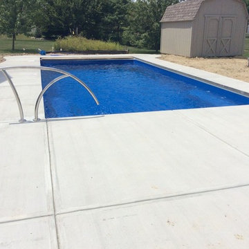 Pool Remodel with Retractable Pool Cover