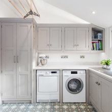 Upstairs laundry area ideas?