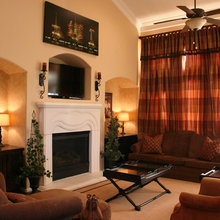 Fireplace wall
